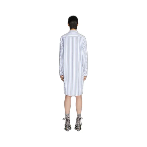 Striped Cotton Shirt Dress