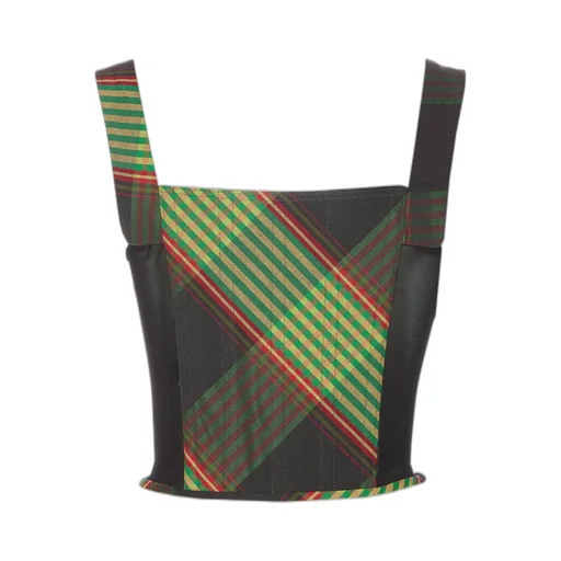 Vivienne Westwood Pattern-Printed Zipped Corset Top