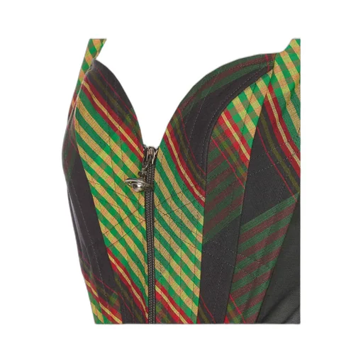 Vivienne Westwood Pattern-Printed Zipped Corset Top