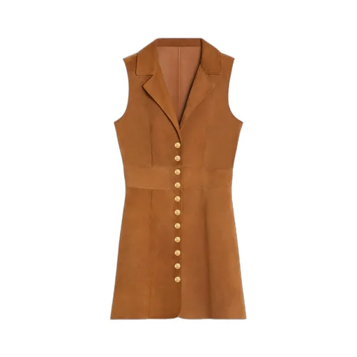 Mini Dress In Suede