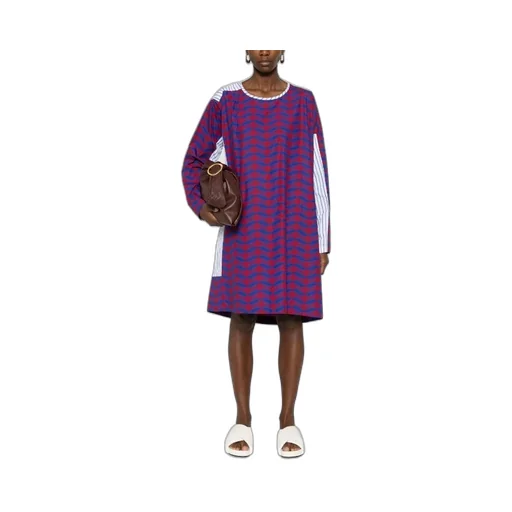 Stitched Long-Sleeved Dress