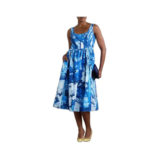 Low Round Neck Dress