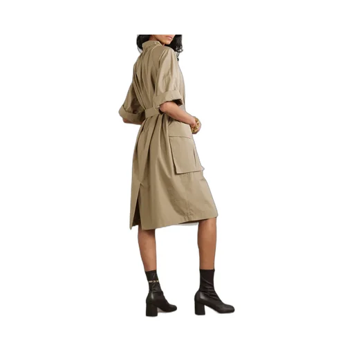 Medium Length Dress With Belt