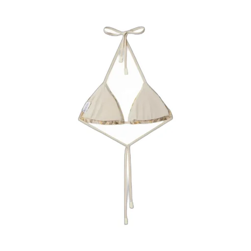 Burberry Check-Printed Halterneck Bikini Top