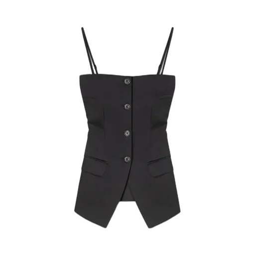 Nanushka Alessa Tailored Tech-Satin Vest