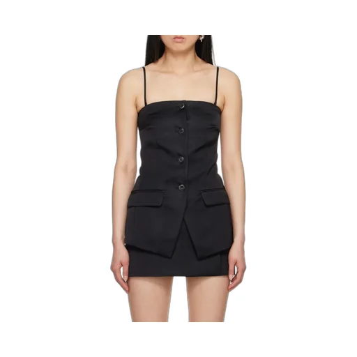 Nanushka Alessa Tailored Tech-Satin Vest