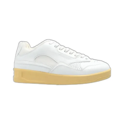 Jil Sander Round Toe Lace-Up Sneakers
