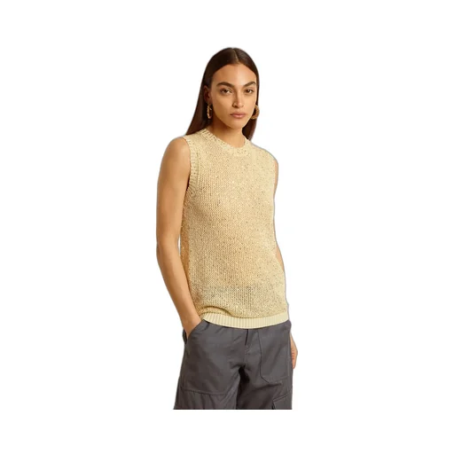Golden Goose Deluxe Brand Sequined Mesh Knitted Tank Top
