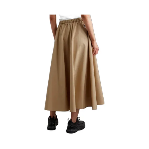 A-Line Midi Cotton Skirt