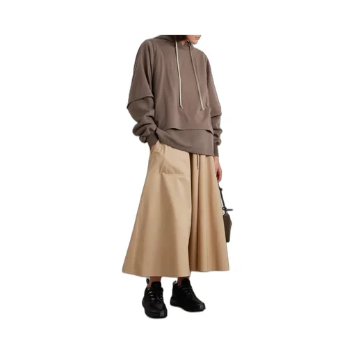 A-Line Midi Cotton Skirt