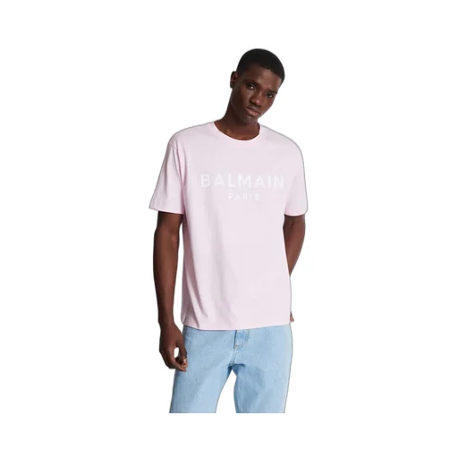 Balmain Logo Printed Crewneck T-Shirt