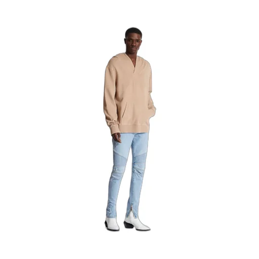 Balmain Logo Embroidered Hooded Sweatshirt