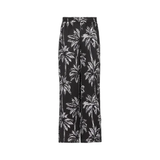 Balmain Palm Print Satin Pyjama Trousers
