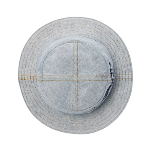Logo-Print Denim Bucket Hat