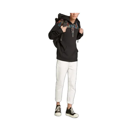 Wing Print Hooded Hooded Hoodie