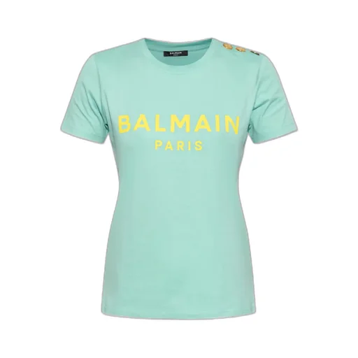 Balmain Logo Printed Crewneck T-Shirt