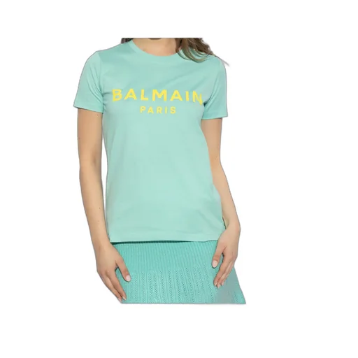 Balmain Logo Printed Crewneck T-Shirt