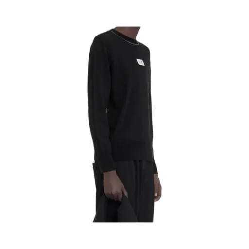 Mm6 Maison Margiela Logo Patch Crewneck Jumper