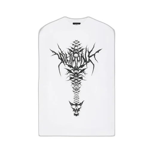 Spine Skull Pattern T-Shirt