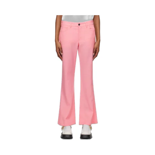Marni Logo Embroidered Flared Pants