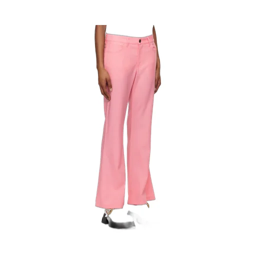 Marni Logo Embroidered Flared Pants