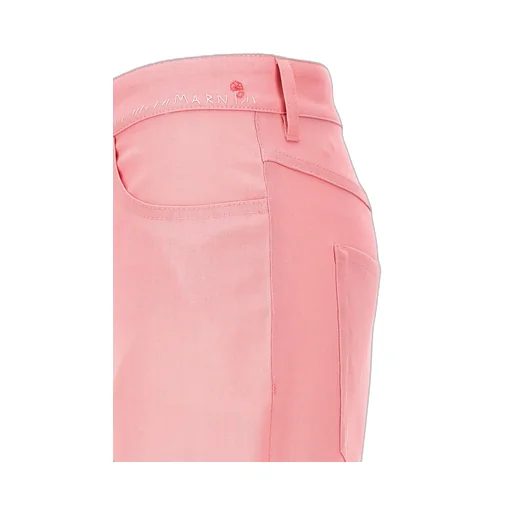 Marni Logo Embroidered Flared Pants