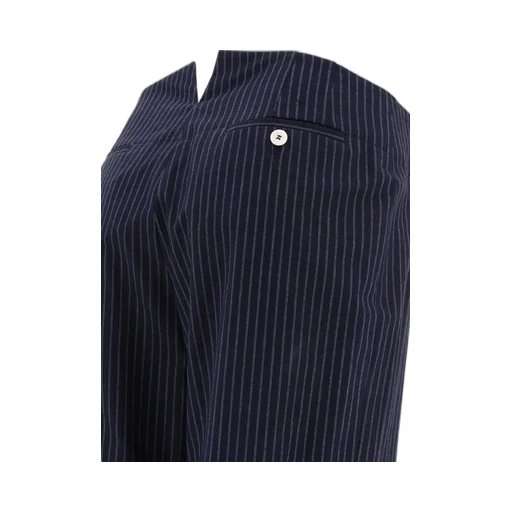 Ines De La Fressange Pinstripe Wide Leg Pants