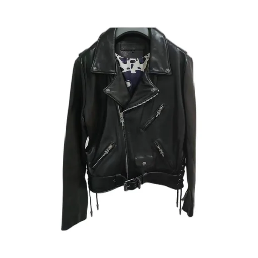 Zippered Leather Jacket