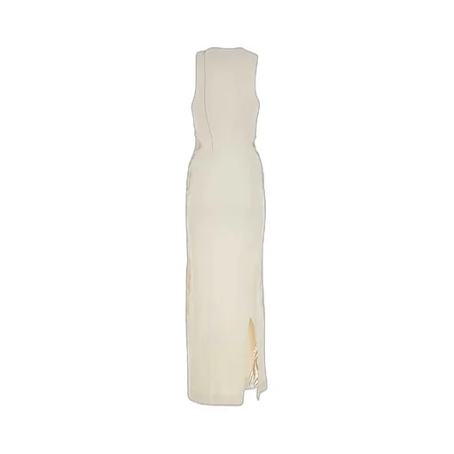 Jil Sander Lace-Panel Crewneck Sleeveless Dress