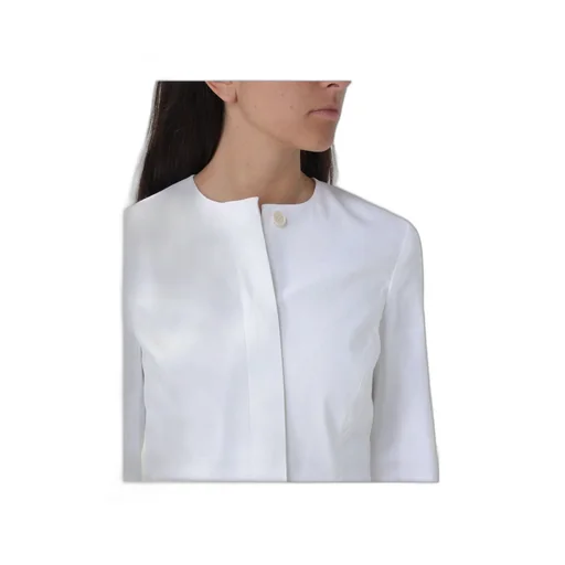 Peplum-Hem Cropped Jacket
