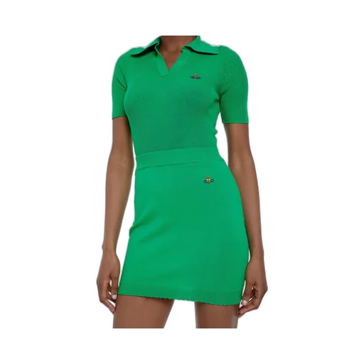 Vivienne Westwood Orb Embroidered Mini Skirt