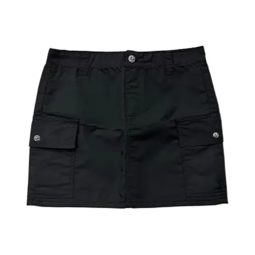 Button-Lid Pocket Skirt