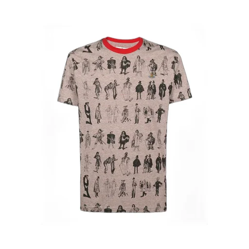 Evolution Of Man-Print Crew-Neck T-Shirt