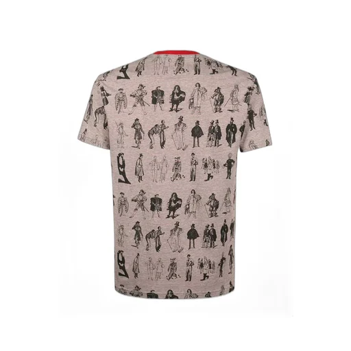 Evolution Of Man-Print Crew-Neck T-Shirt