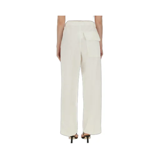 Victoria Beckham Drawstring Straight Leg Trousers