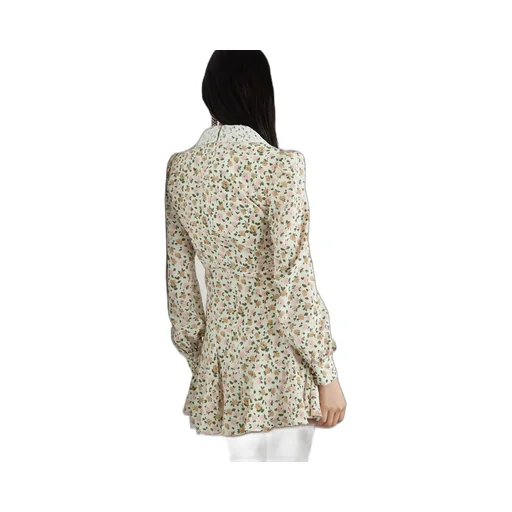 Lapel Long-Sleeved Dress