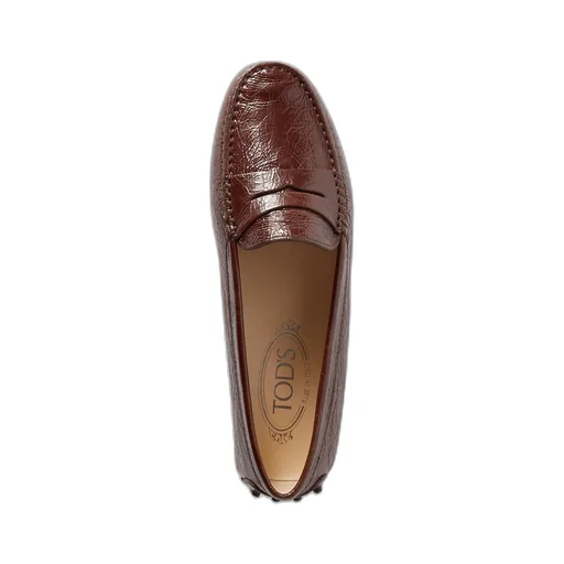 Pleated Bright-Faced Flat Shoes