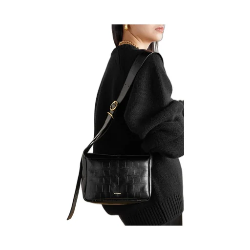 Jil Sander Embossed Messenger Bag