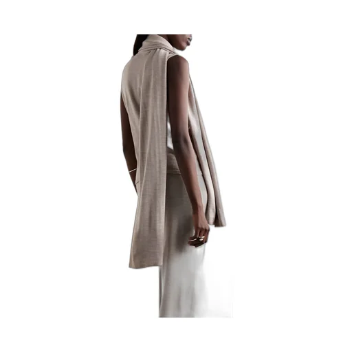 Sleeveless High-Neck Knitted Top