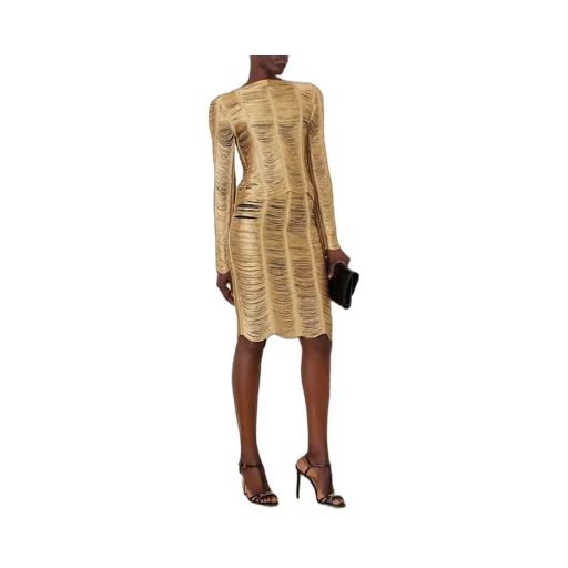 Fringed Scalloped Miniskirt