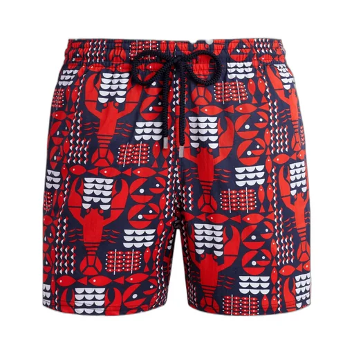 Lobster-Print Swim Shorts