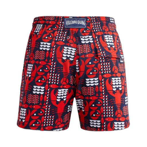 Lobster-Print Swim Shorts