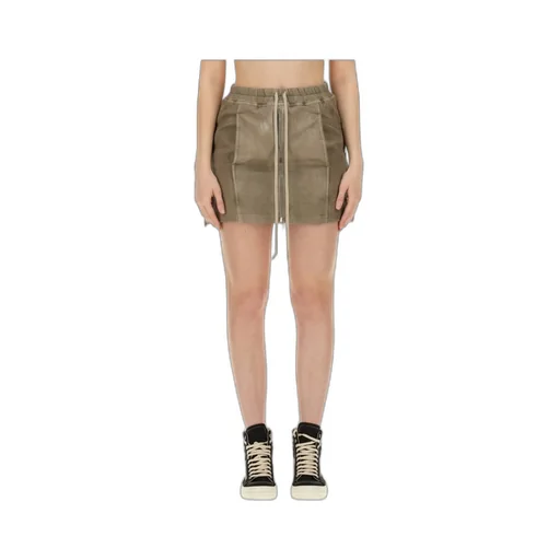 Rick Owens Drkshdw Lido Drawstring Mini Skirt