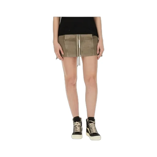 Rick Owens Drkshdw Lido Drawstring Mini Skirt