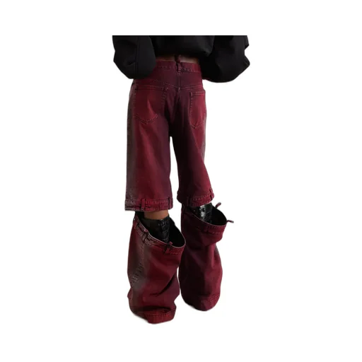 Belt Ring Denim Trousers