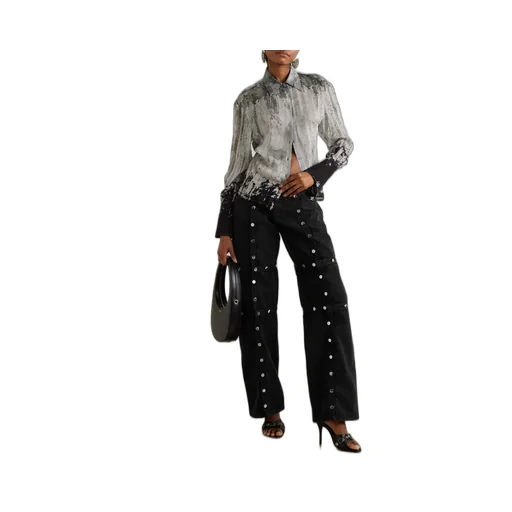 Belt Ring Denim Trousers
