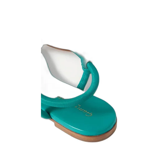Knot-Trimmed Flat Sandals