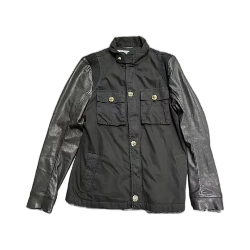 Splice Stand-Neck Casual Jacket