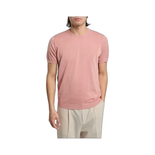 Short-Sleeves Fine-Knit Jumper