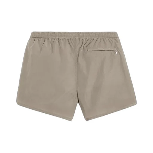 Ami Elastic Waistband Swim Shorts